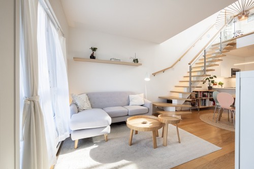 Salon - 401-590 Rue Nicolet, Montréal (Mercier/Hochelaga-Maisonneuve), QC - Indoor Photo Showing Living Room