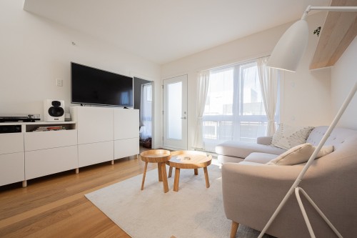 Salon - 401-590 Rue Nicolet, Montréal (Mercier/Hochelaga-Maisonneuve), QC - Indoor Photo Showing Living Room