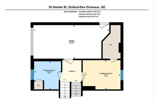 Plan (croquis) - 30 Rue Hamlet, Dollard-Des-Ormeaux, QC - Other
