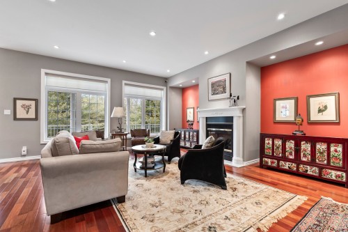 Living Room - 2 Rue Du Mirage, Lac-Brome, QC - Indoor Photo Showing Living Room With Fireplace