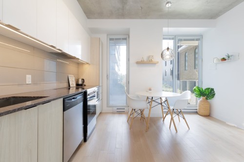 Salon - 217-1800 Boul. René-Lévesque O., Montréal (Ville-Marie), QC - Indoor Photo Showing Kitchen