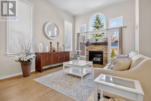 124 Macassa Circle, Ottawa, ON - Indoor Photo Showing Living Room With Fireplace