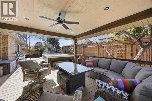 608 Mc Master Court, Sarnia, ON - Outdoor With Deck Patio Veranda With Exterior