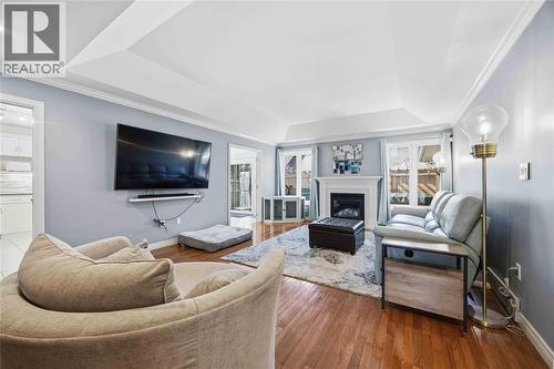 608 Mc Master Court, Sarnia, ON - Indoor Photo Showing Living Room With Fireplace
