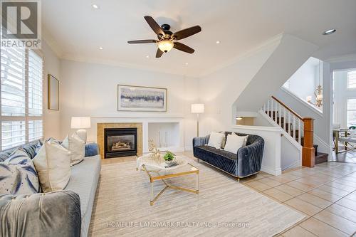 5041 Dryden Avenue, Burlington, ON - Indoor Photo Showing Living Room With Fireplace