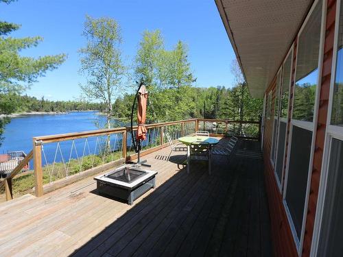 Cl4111 Winnipeg River, Kenora, ON - Outdoor With Body Of Water With Deck Patio Veranda With Exterior