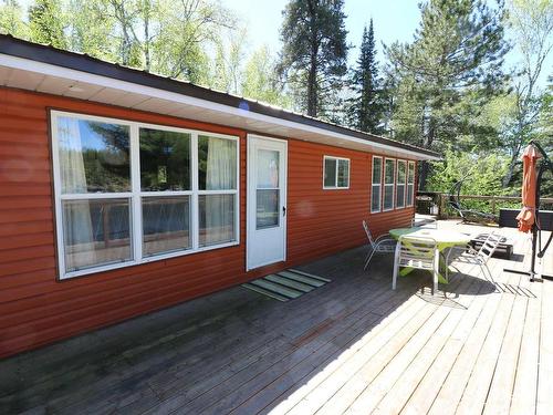 Cl4111 Winnipeg River, Kenora, ON - Outdoor With Deck Patio Veranda With Exterior