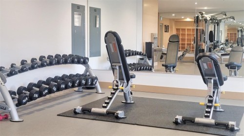 808-2000 Hannington Rd, Langford, BC - Indoor Photo Showing Gym Room