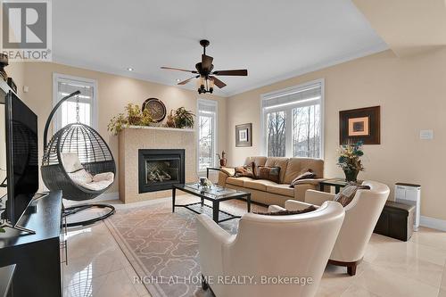 131 Issam Private, Ottawa, ON - Indoor Photo Showing Living Room With Fireplace