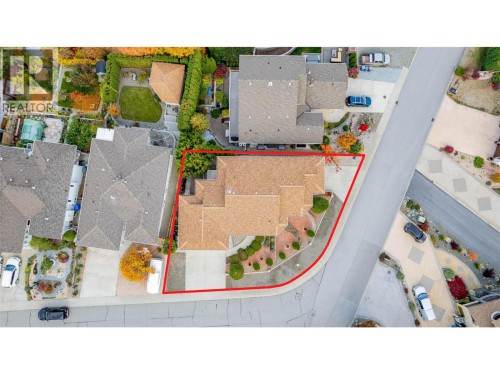 Overhead View of 51 Cactus Cres, Lot outline - 51 Cactus Crescent, Osoyoos, BC - 