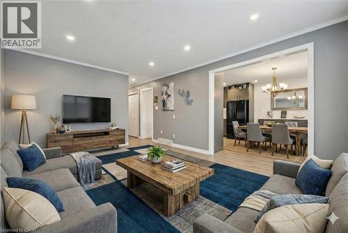 Virtually staged living room. - 263 The Country Way, Kitchener, ON - Indoor Photo Showing Living Room