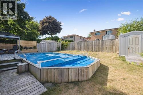 263 The Country Way, Kitchener, ON - Outdoor With Above Ground Pool With Backyard