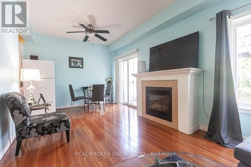 66 Springvalley Crescent, Hamilton, ON - Indoor Photo Showing Living Room With Fireplace
