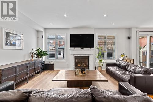 5142 Ancient Stone Avenue, Mississauga, ON - Indoor Photo Showing Living Room With Fireplace