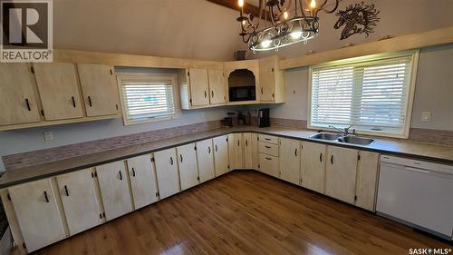 215 Mergens Street, Weyburn, SK - Indoor Photo Showing Kitchen With Double Sink