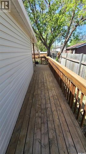 215 Mergens Street, Weyburn, SK - Outdoor With Deck Patio Veranda With Exterior
