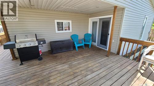 215 Mergens Street, Weyburn, SK - Outdoor With Deck Patio Veranda With Exterior