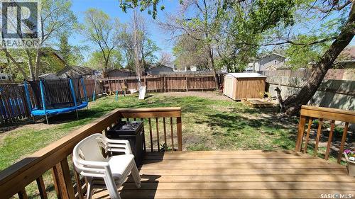 215 Mergens Street, Weyburn, SK - Outdoor With Deck Patio Veranda