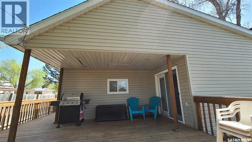 215 Mergens Street, Weyburn, SK - Outdoor With Deck Patio Veranda With Exterior
