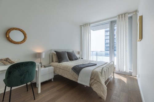 Master Bedroom - 3201-1450 Boul. René-Lévesque O., Montréal (Ville-Marie), QC - Indoor Photo Showing Bedroom