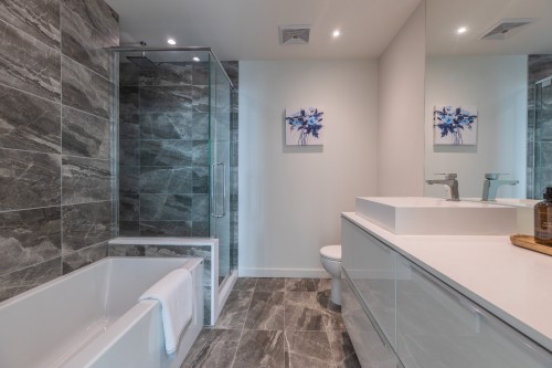 Master Bathroom - 3201-1450 Boul. René-Lévesque O., Montréal (Ville-Marie), QC - Indoor Photo Showing Bathroom