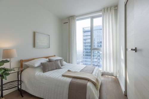 Bedroom - 3201-1450 Boul. René-Lévesque O., Montréal (Ville-Marie), QC - Indoor Photo Showing Bedroom