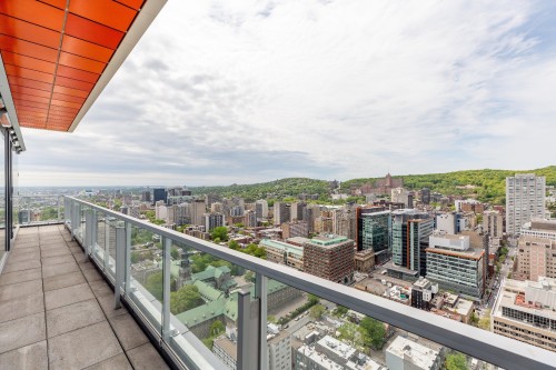 Balcony - 3201-1450 Boul. René-Lévesque O., Montréal (Ville-Marie), QC - Outdoor With View With Exterior
