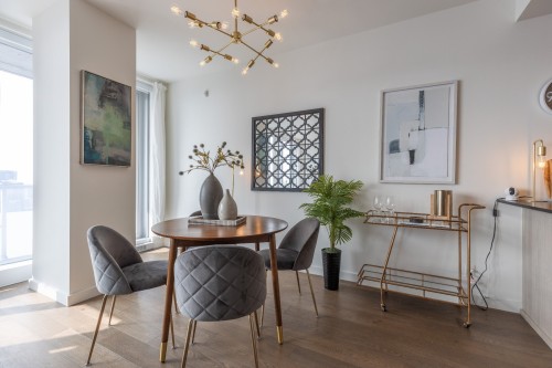 Dinette - 3201-1450 Boul. René-Lévesque O., Montréal (Ville-Marie), QC - Indoor Photo Showing Dining Room