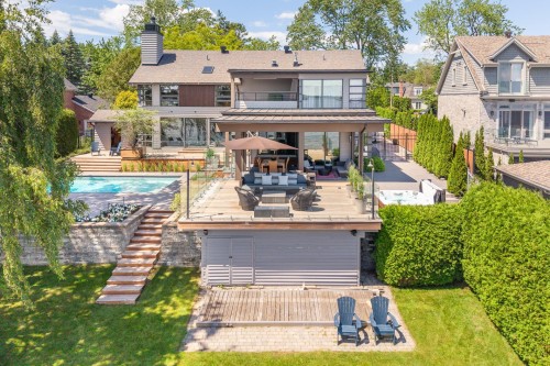 Photo aérienne - 570 Rue Lakeshore, Beaconsfield, QC - Outdoor With In Ground Pool With Deck Patio Veranda