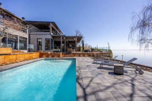 Piscine - 570 Rue Lakeshore, Beaconsfield, QC - Outdoor With In Ground Pool With Deck Patio Veranda
