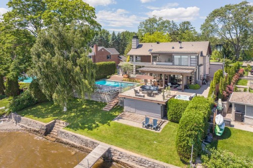 Photo aérienne - 570 Rue Lakeshore, Beaconsfield, QC - Outdoor With In Ground Pool With Deck Patio Veranda