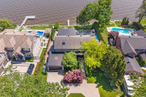 Photo aérienne - 570 Rue Lakeshore, Beaconsfield, QC - Outdoor With In Ground Pool