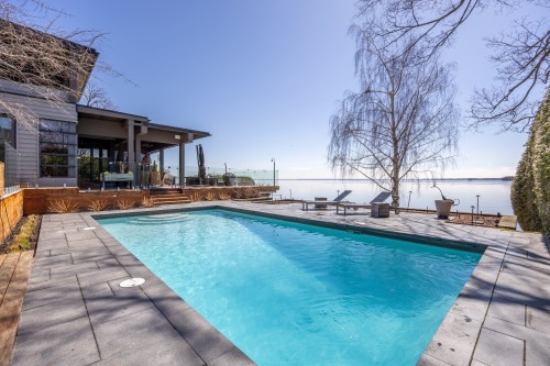 Piscine - 570 Rue Lakeshore, Beaconsfield, QC - Outdoor With In Ground Pool With Deck Patio Veranda
