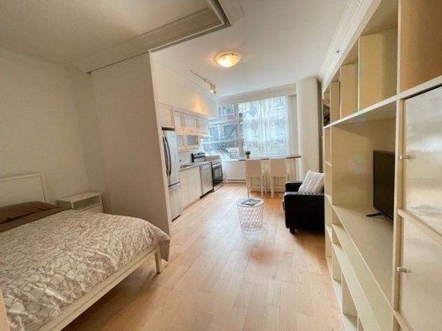 Salon - 207-630 Rue William, Montréal (Ville-Marie), QC - Indoor Photo Showing Bedroom