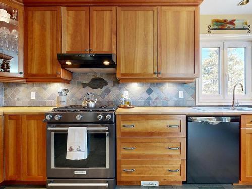 55 Lintlops Road, Murphy Cove, NS - Indoor Photo Showing Kitchen With Double Sink