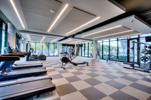 Salle d'exercice - 703-5175 Rue Mackenzie, Montréal (Côte-Des-Neiges/Notre-Dame-De-Grâce), QC - Indoor Photo Showing Gym Room
