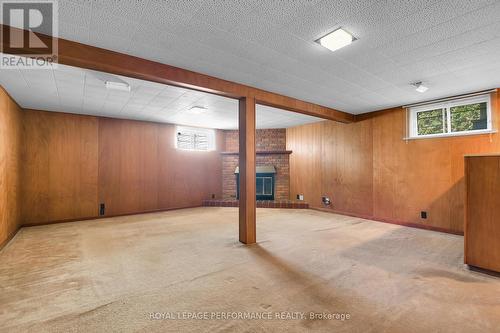 Finished Basement w/fireplace - 1582 Digby Street, Ottawa, ON - Indoor Photo Showing Basement