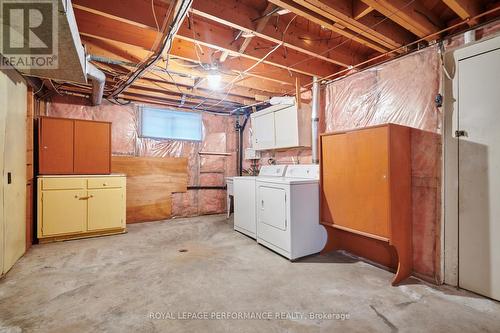 Laundry area in Basement is awaiting your vision! - 1582 Digby Street, Ottawa, ON - Indoor Photo Showing Laundry Room