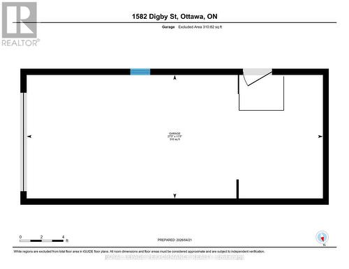 Garage floor plan - 1582 Digby Street, Ottawa, ON - Other