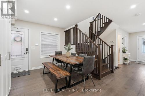 Dining area & sep entrance to garage backyard area - 109 Ray Street N, Hamilton, ON - Indoor