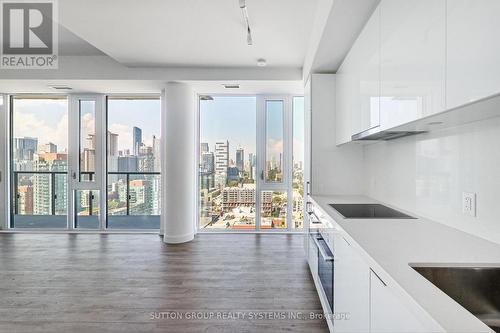 2502 - 158 Front Street E, Toronto, ON - Indoor Photo Showing Kitchen With Upgraded Kitchen
