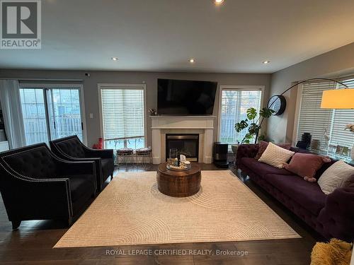 5890 Tampico Way, Mississauga, ON - Indoor Photo Showing Living Room With Fireplace