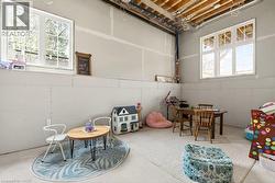 Unfinished lower level with two large windows - 