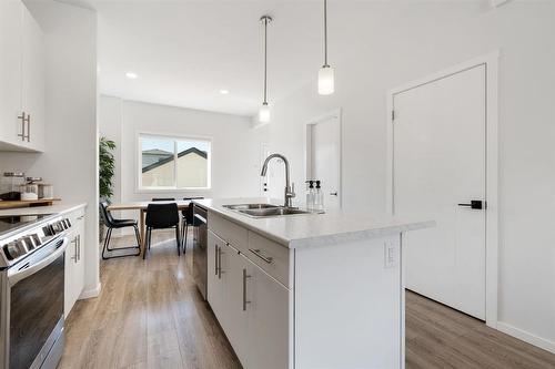 98 Twintree Way, Winnipeg, MB - Indoor Photo Showing Kitchen With Double Sink With Upgraded Kitchen