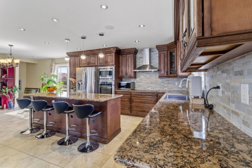 Cuisine - 3874 Rue Bergevin, Laval (Saint-Vincent-De-Paul), QC - Indoor Photo Showing Kitchen With Double Sink With Upgraded Kitchen