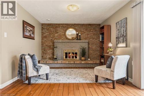 263 Guildwood Drive, Hamilton, ON - Indoor Photo Showing Living Room With Fireplace