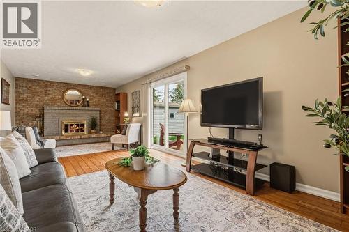 263 Guildwood Drive, Hamilton, ON - Indoor Photo Showing Living Room With Fireplace