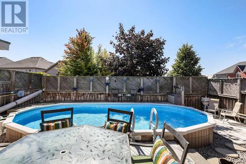 1081 Keswick Court, Oshawa, ON - Outdoor With Above Ground Pool With Backyard