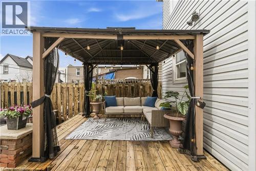14 Mars Avenue, Hamilton, ON - Outdoor With Deck Patio Veranda With Exterior