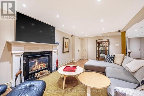 1531 Polesden Drive, Mississauga, ON - Indoor Photo Showing Living Room With Fireplace